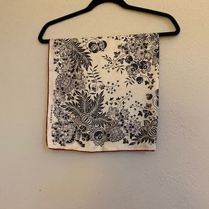 Silk scarf, measured as 27”x27”, square